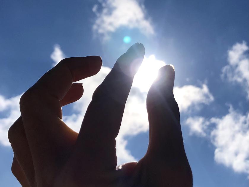 Abends, heiter, 19°C ...