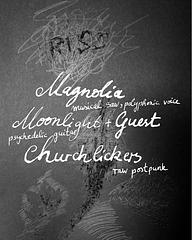 Riss 2 experimental-psychedelic @ Immanuelkirche Veddel: Magnolia (solo) - Moonlight+Guest (solo) - Churchlickers (band)