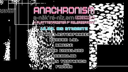 Anachronism #20365011074 + 7" Releaseparty Plattenfroster
