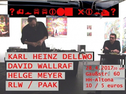 shopping riots mit David Wallraf, Helge Meyer, RLW / PAAK, Karl Heinz Dellwo